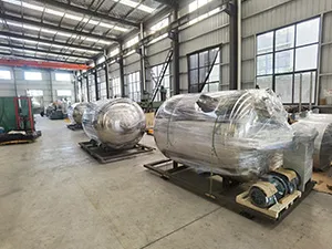 Visual Reference of PMK Low Speed Mixing Kettle Ready for Delivery
