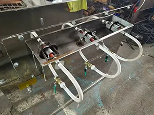 Cooling Water Inlet and Outlet